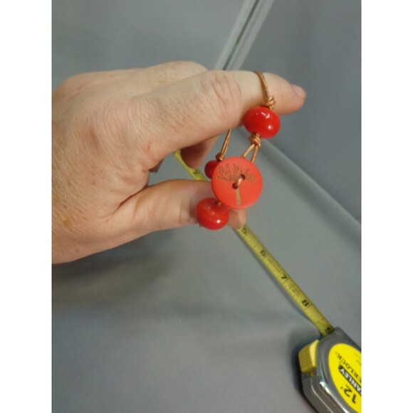 4 Handmade tree of life button leather Bracelets Lot size 7.5 to 8 inches - Picture 4 of 7